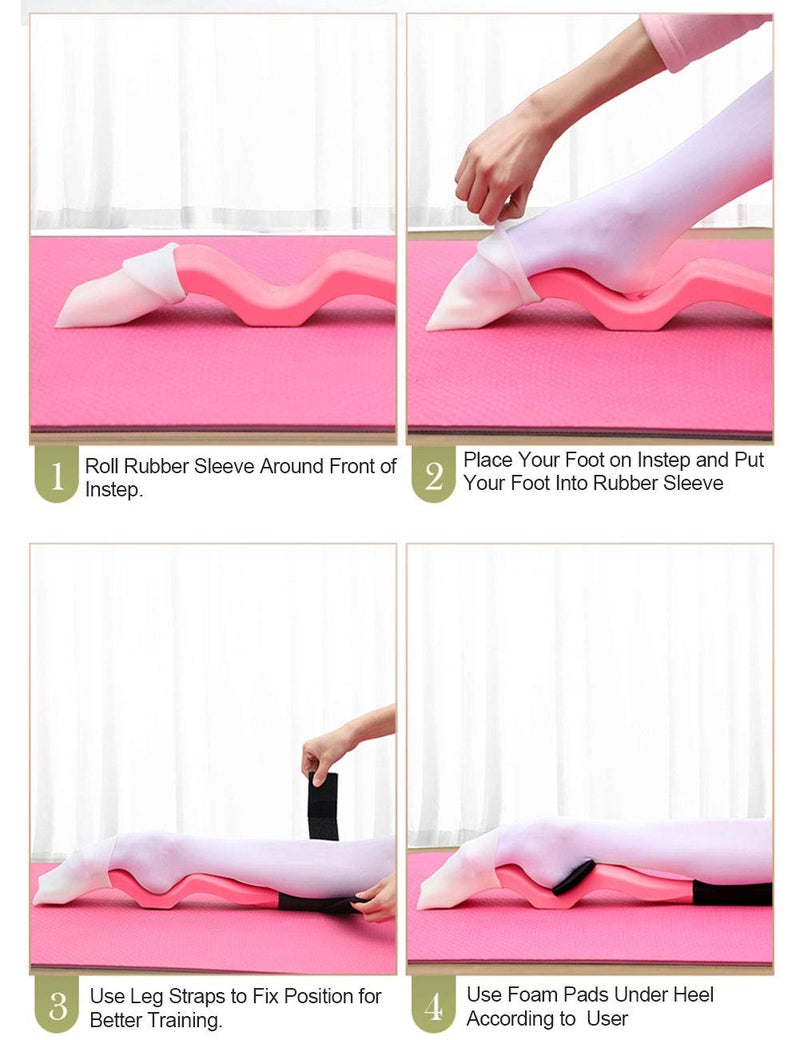 Daydance ABS Ballet Foot Stretcher Kit Arch Enhancer for Dancer, Gymnastics, Yoga with Resistance Bands, Pads, Straps - Image 5